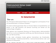 Tablet Screenshot of elektro-peltzer.de